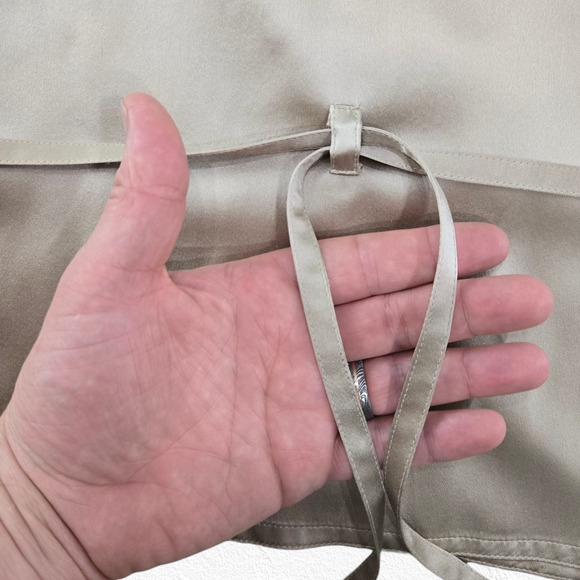 1990s Vintage Tere Tereba 100% Silk Blouse Pants Set Lounge Evening Size Medium - Picture 11 of 16